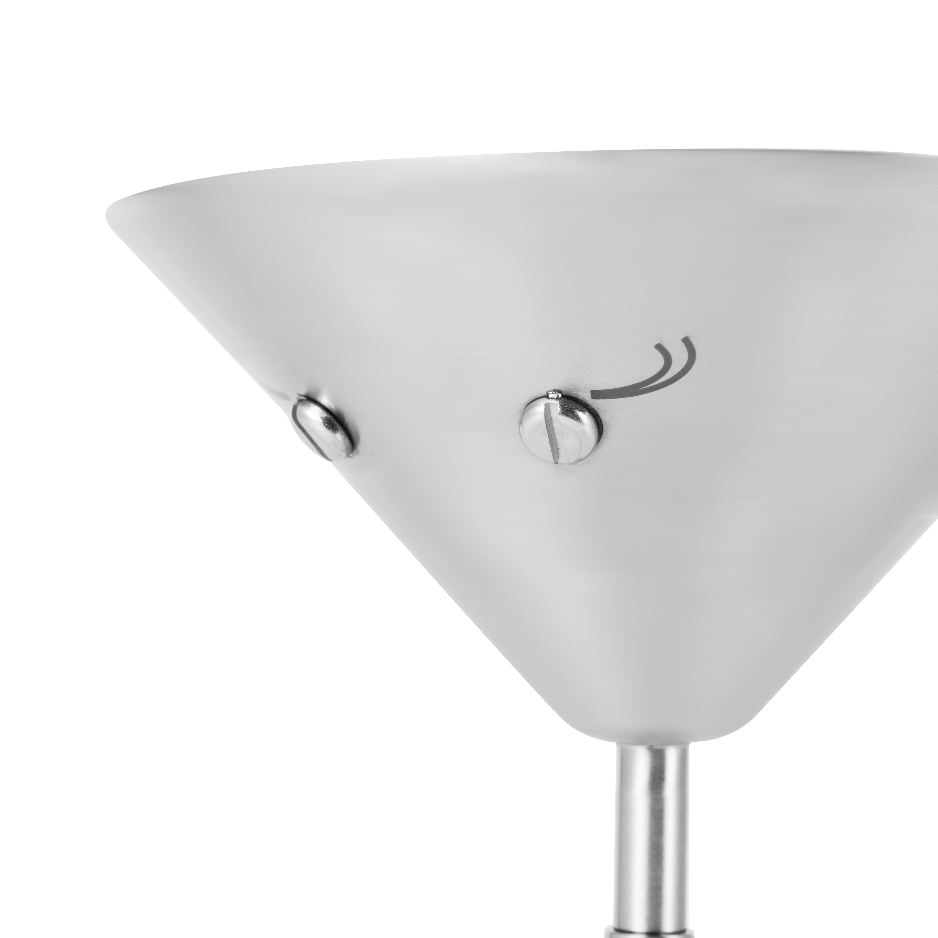 Close-up of Mimi’s metal steel finish and sculptural form