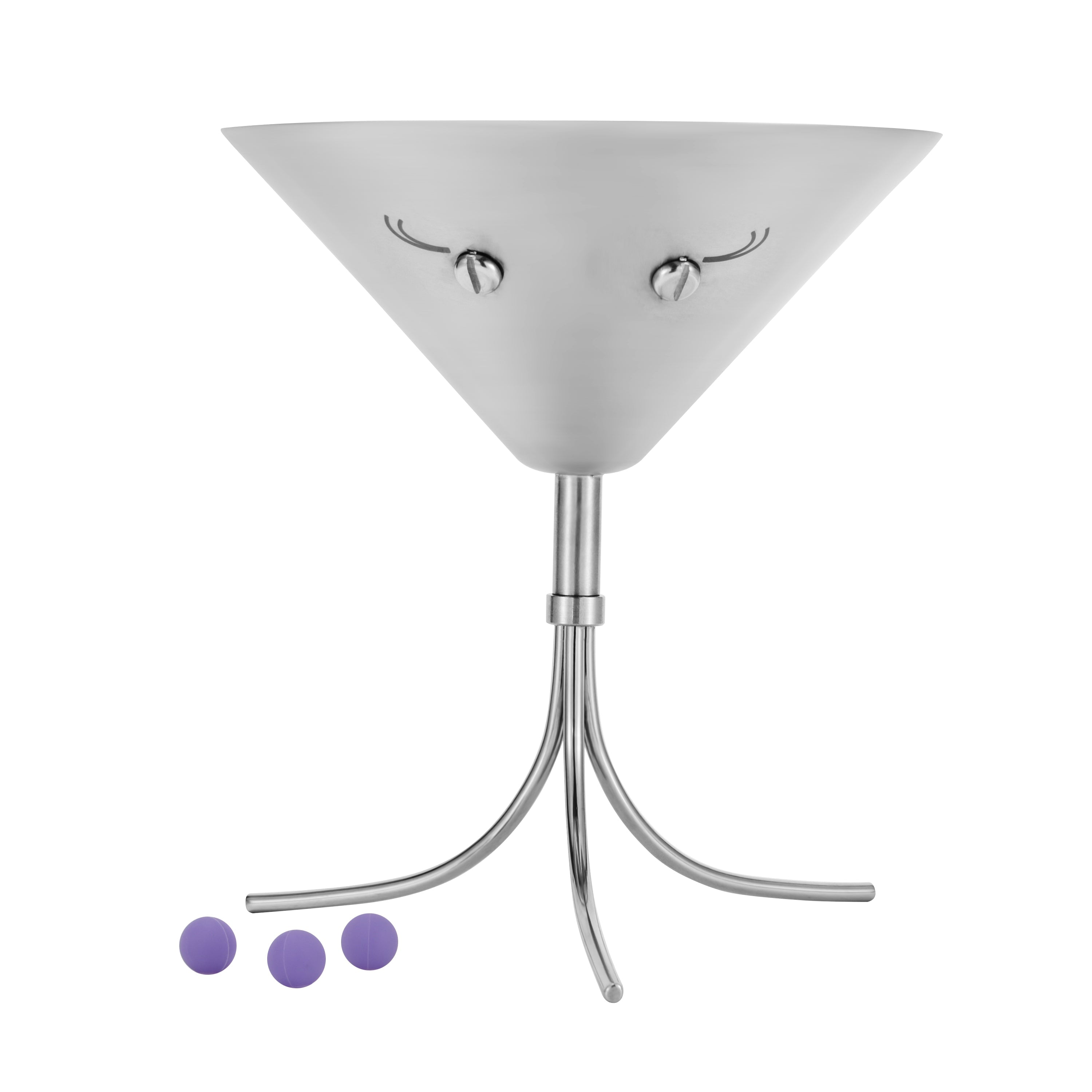 MiMi three-legged martini glass, playful and unbreakable design by PalForm.