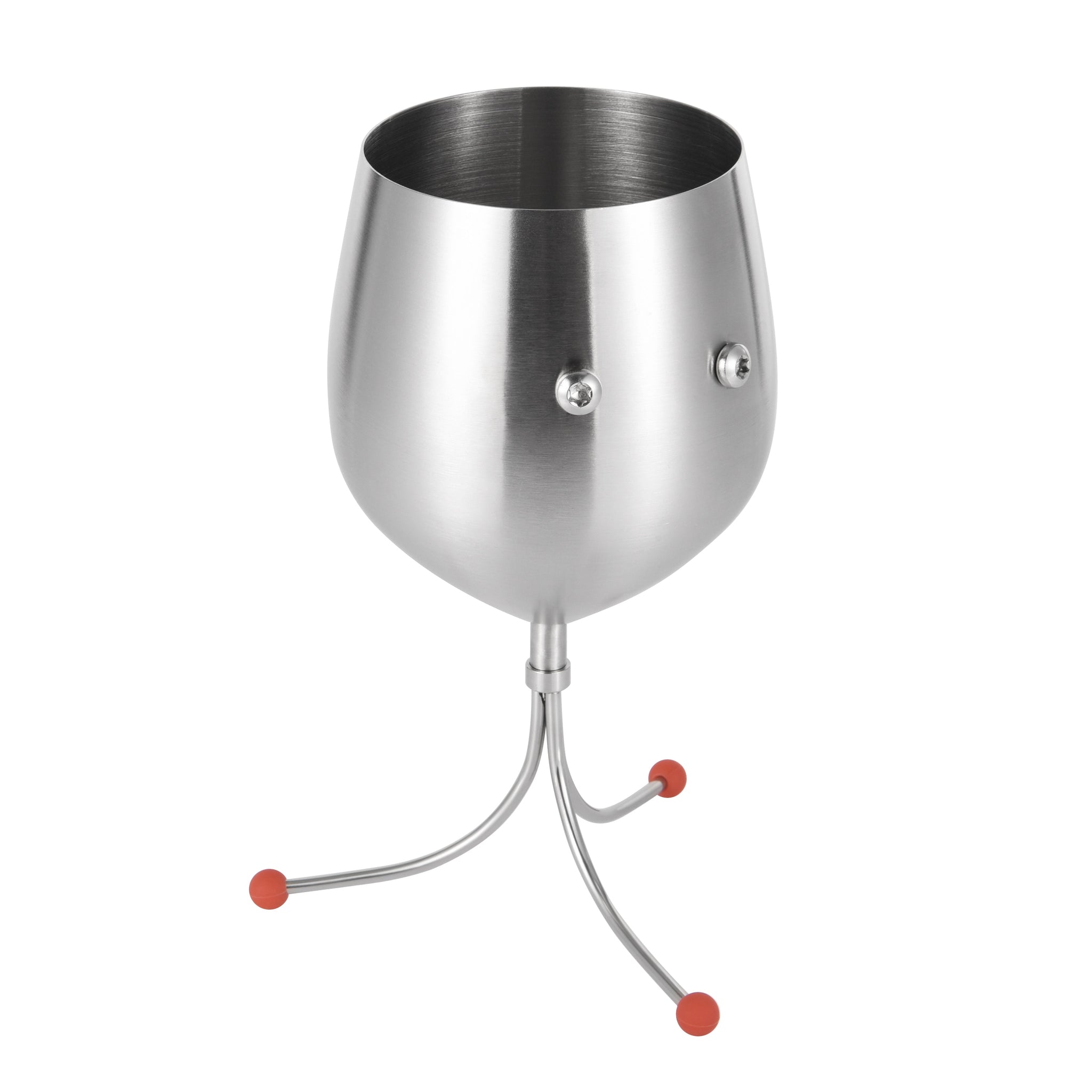 OiOi, the large stainless steel wine glass, design by PalForm.