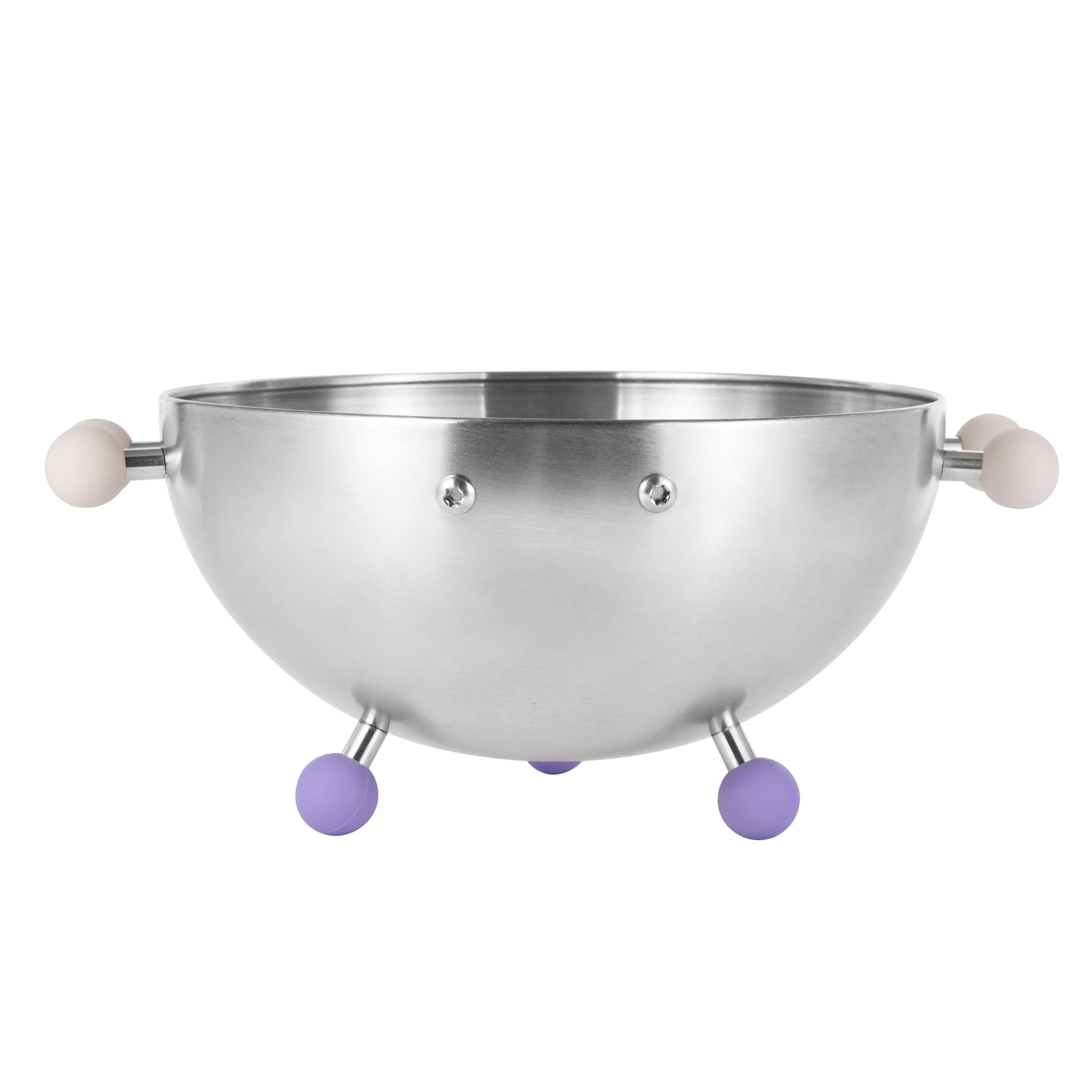 SaSa stainless steel salad bowl with playful design by PalForm